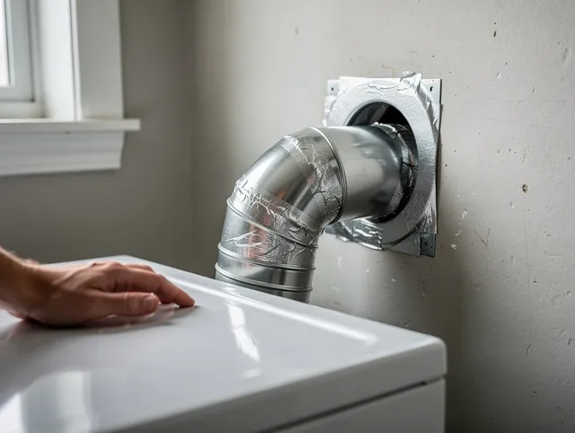 Sierra Madre Dryer Vent Cleaning expert performing professional dryer vent repair and installation in Sierra Madre