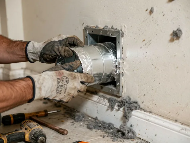 Professional dryer vent repair and installation by Sierra Madre Dryer Vent Cleaning in Sierra Madre